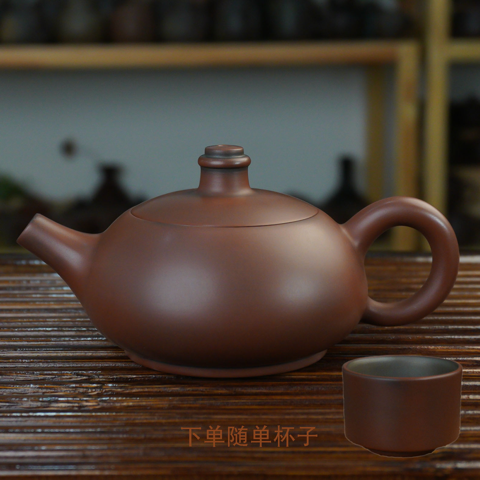 广西钦州坭兴陶茶壶绿色小品壶内嵌盖纯手工无尘壶120毫升功夫茶