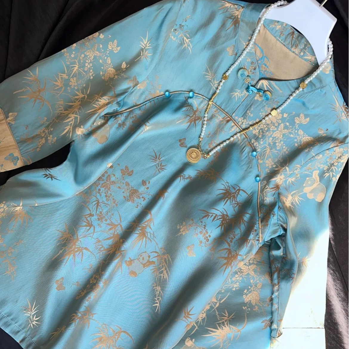 2798《寒酥》常熟夏季新款国风气质新中式日常百搭长款连衣裙套装