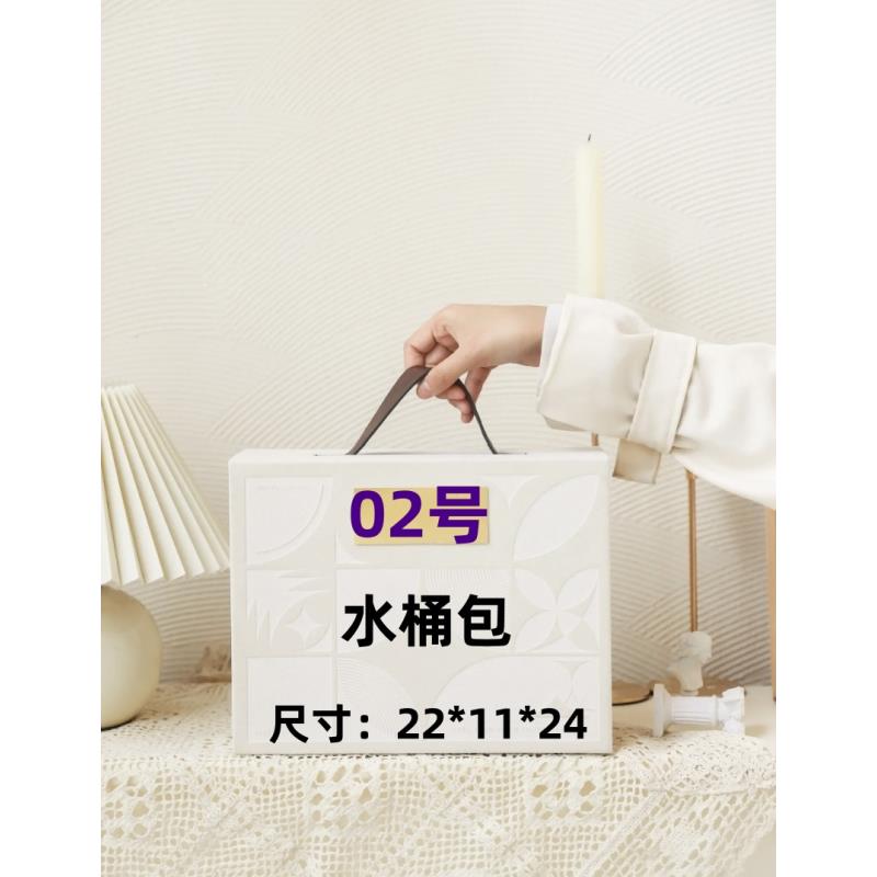 【2号】  冬季新款时尚单肩斜挎水桶包#K02