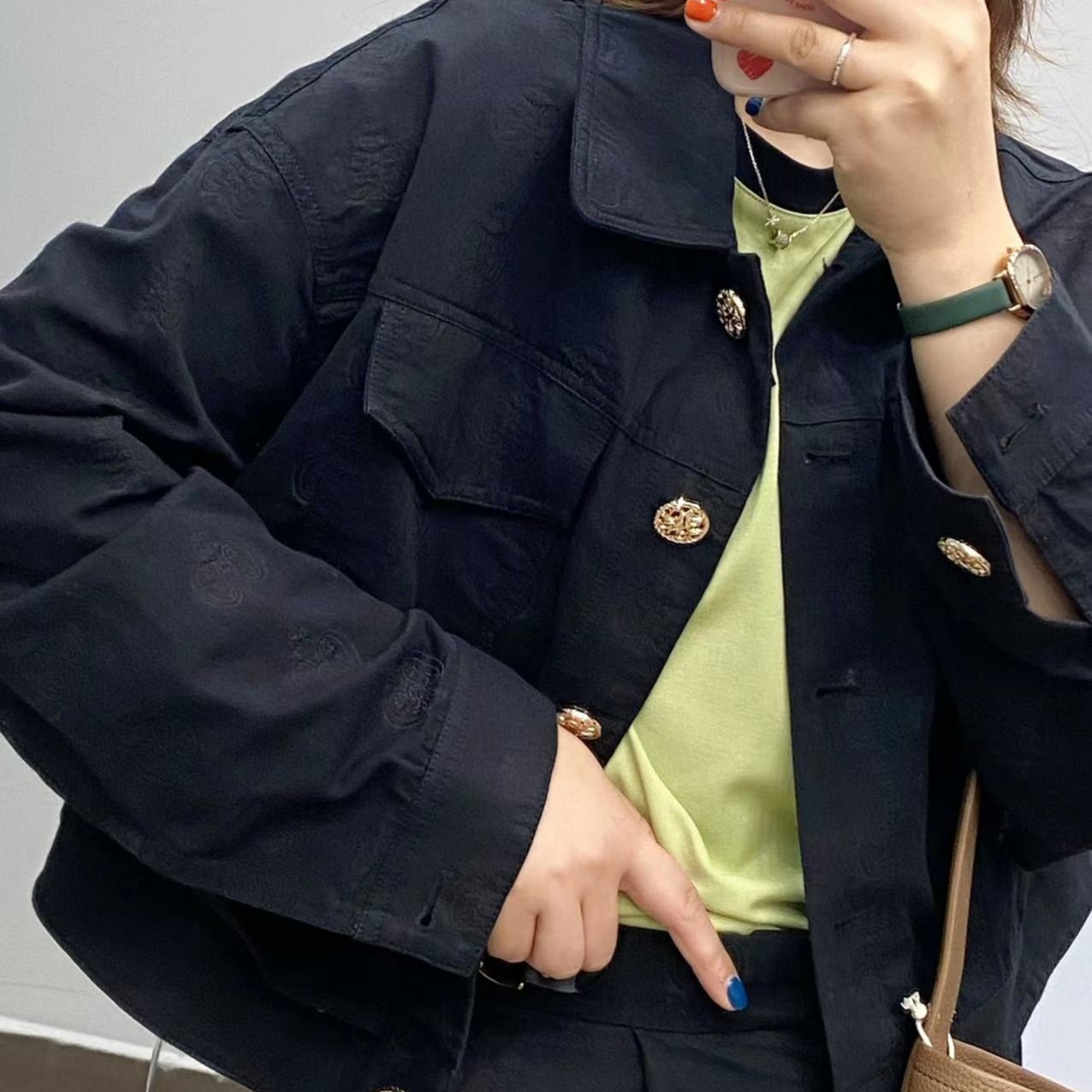 2024秋款女士新款短牛仔外套