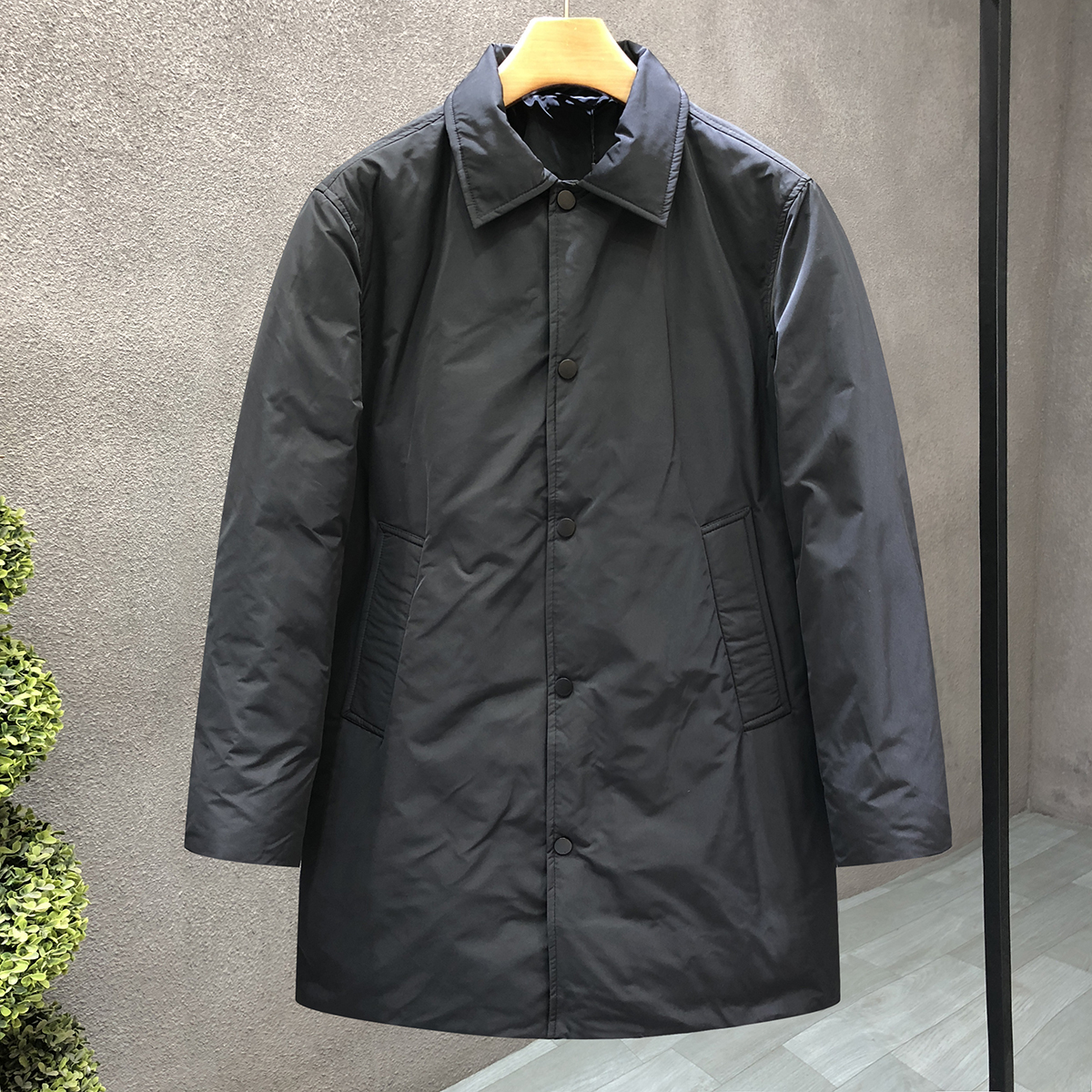 商务休闲长款羽绒服男中长款保暖外套2025冬季新款男士爸爸款上衣