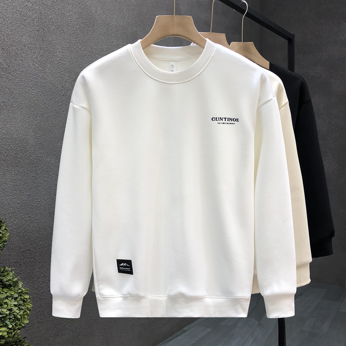 爆款加绒卫衣男春秋季潮牌内搭加厚打底衫2025秋冬季新款男士上衣