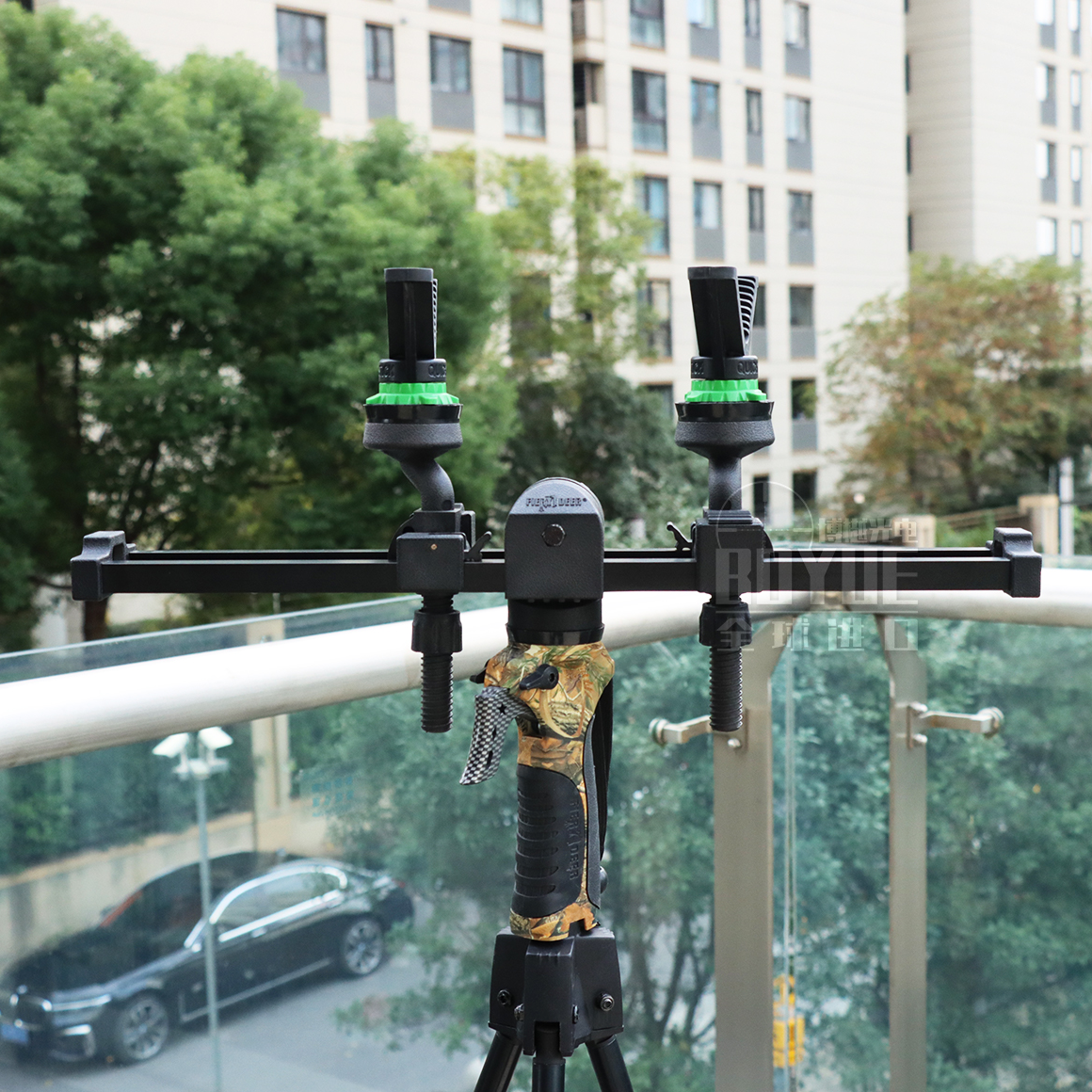 户外双头平衡架 户外多功能三脚架 一体式支架