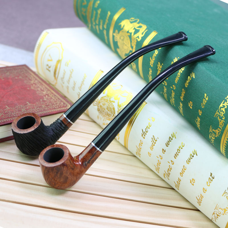烟具石楠木烟斗小号弯斗阅读烟斗小号迷你斗钵