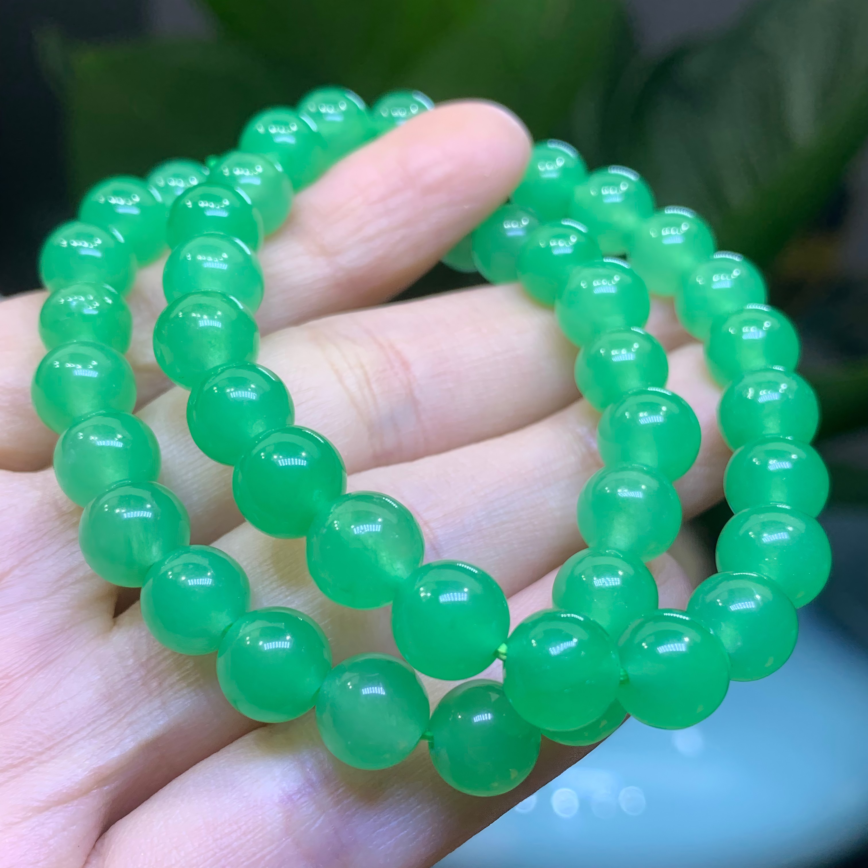 天然金丝玉手串