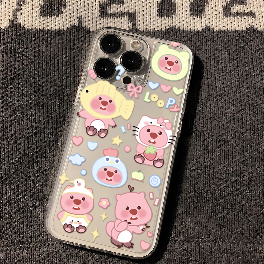 头套小海狸苹果15手机壳iPhone14promax新7/8plus软壳13/12/11/xr