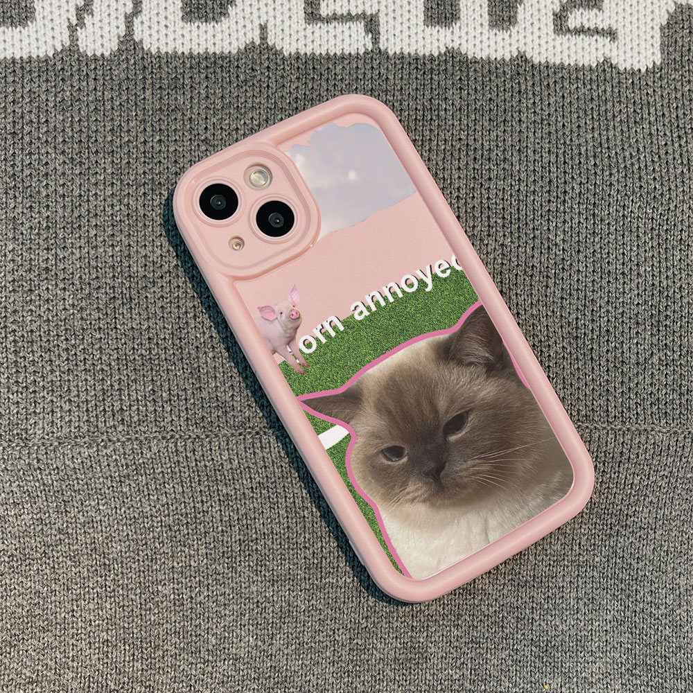 猪猪猫咪苹果15手机壳iPhone14promax新7/8plus软壳13/12/11/xr/6