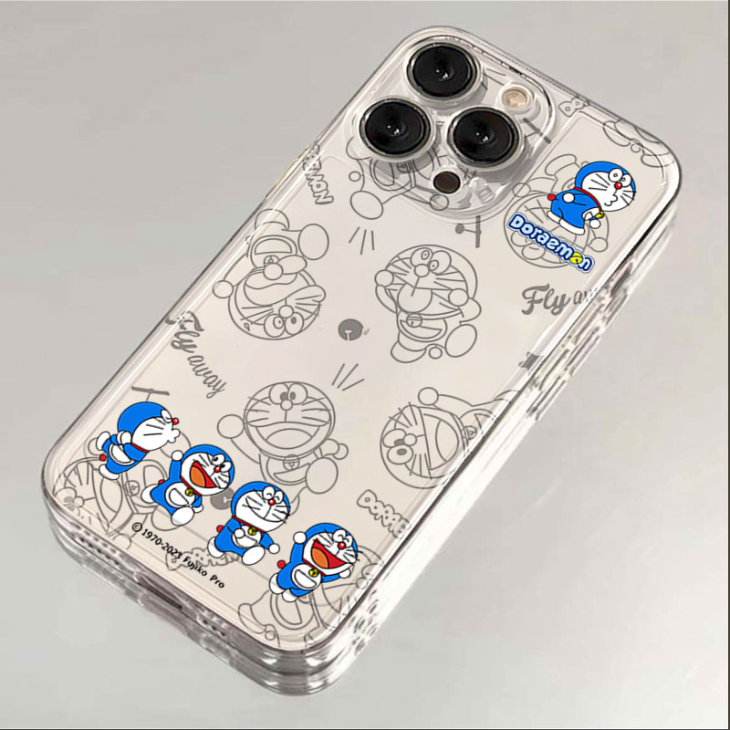 小叮当猫苹果15手机壳iPhone14promax新7/8plus软壳13/12/11/xr/6