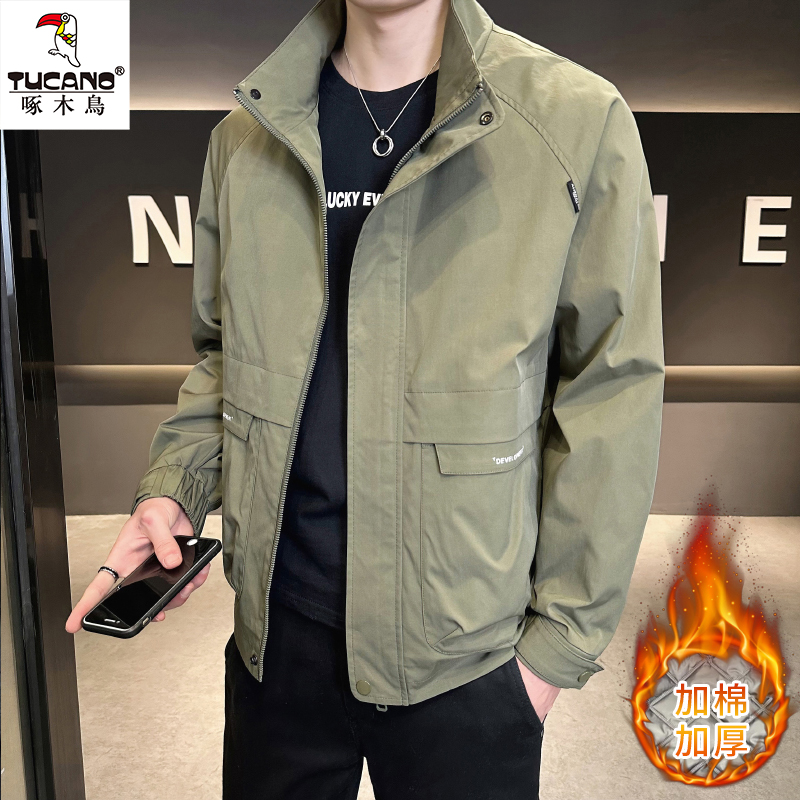 TUCANO/啄木鳥冬季加棉夹克男士新款韩版潮流加厚休闲外套上衣男