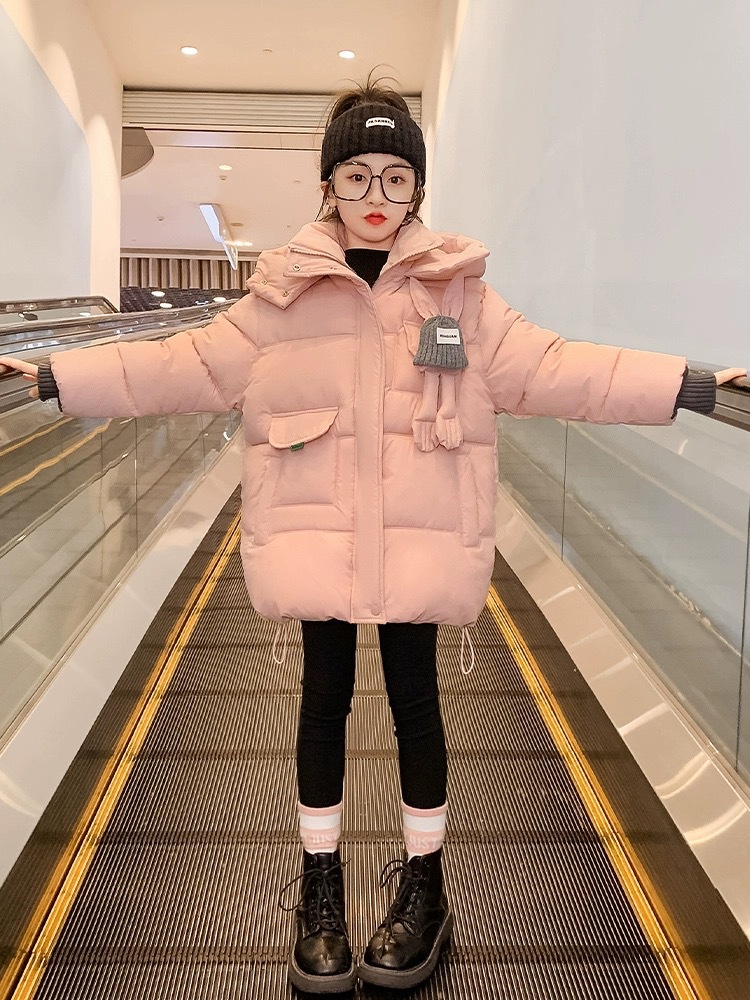 【品牌】女童棉衣冬装加厚保暖棉袄中大童休闲棉服外套潮