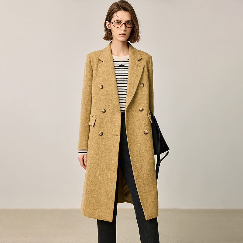 【小北专属】LILY2024冬新款女装毛呢外套124439FN981