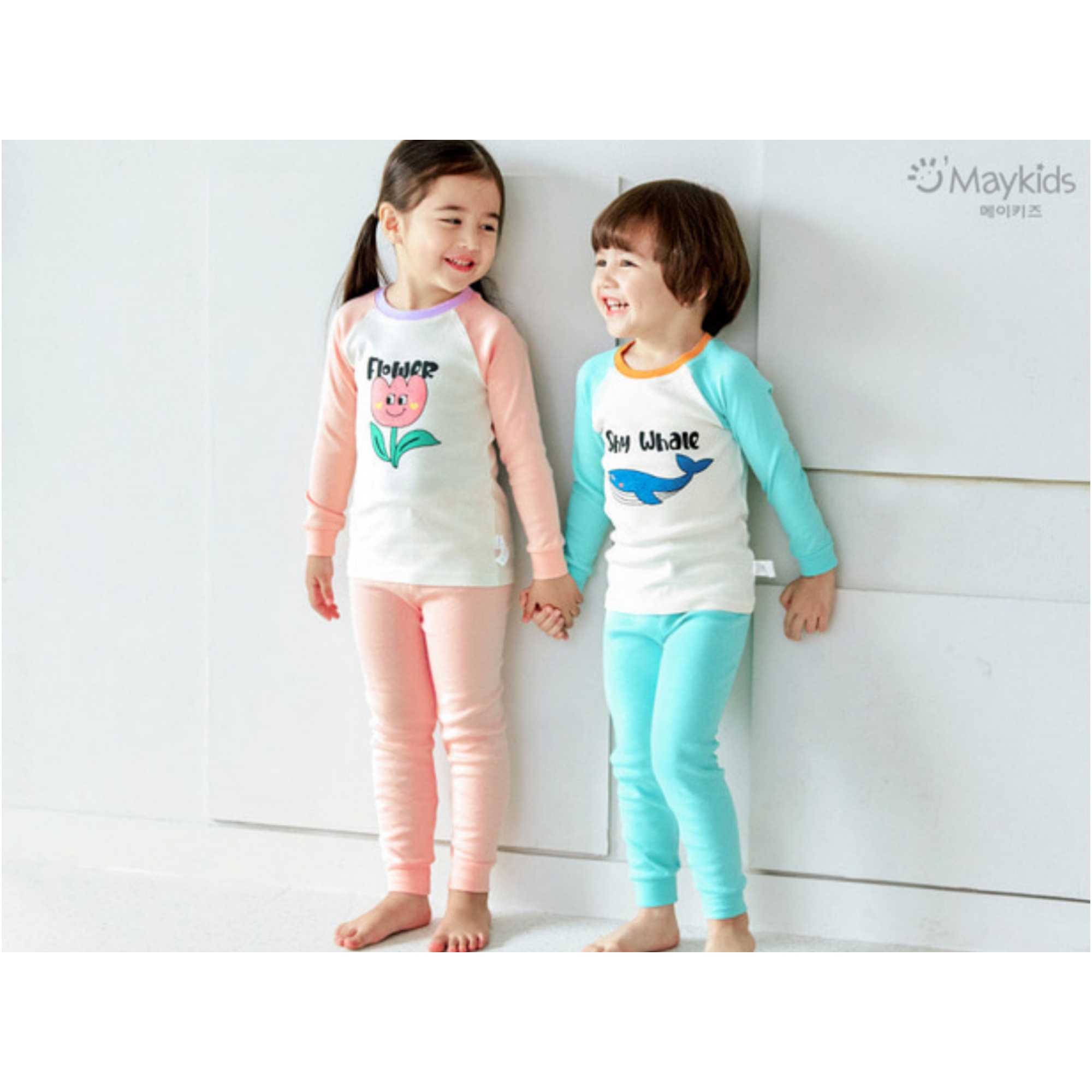 ※新款※ AGIROOM【韩国儿童秋冬款瘦版内衣套装】【尺码：90-160】 纯棉