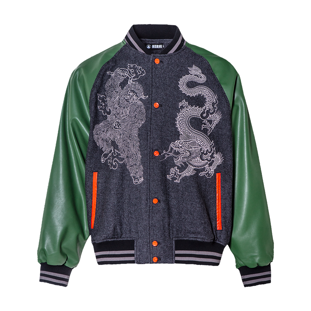   圣山服饰 原创设计2024龙年系列刺绣印花夹克