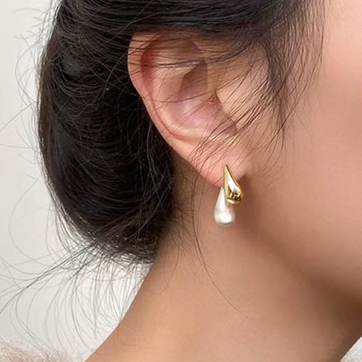 铁合金耳饰 169号女款不规则耳饰水滴轻奢时尚百搭两戴耳环耳扣