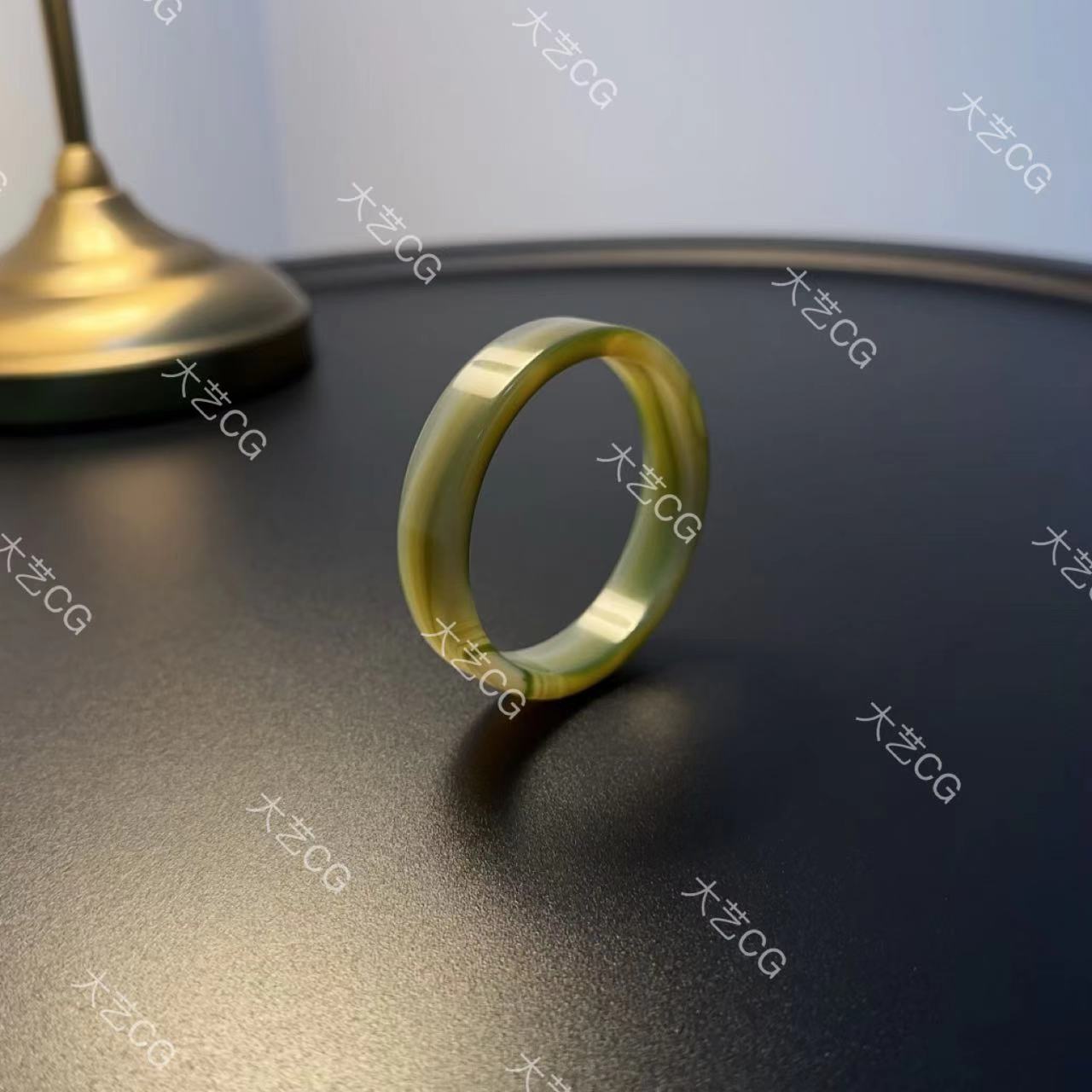 非金属仿水晶手镯 绿手镯新中式高级感小众腕饰国风BRGlc 0199