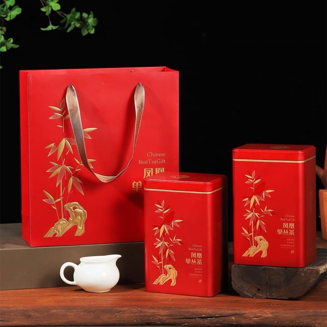 凤凰单丛茶潮州特产大乌叶清香型兰花香礼盒装500克鸭屎香工夫茶