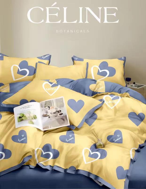 【两米布块】心相随  黄 斜纹 加厚  不加工 亲肤 （正负5厘米）