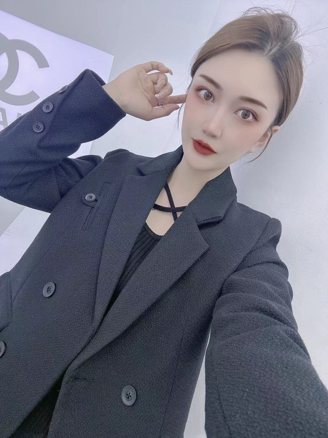 欧货潮➕2025早春新款二棉毛呢外套休闲百搭网红气质显瘦女士西服