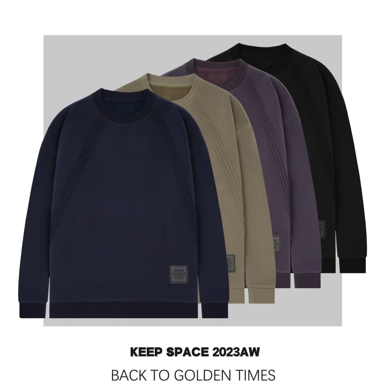 冬季新款重磅男士加绒加厚宽松廓形圆领休闲情侣卫衣时尚百搭上衣