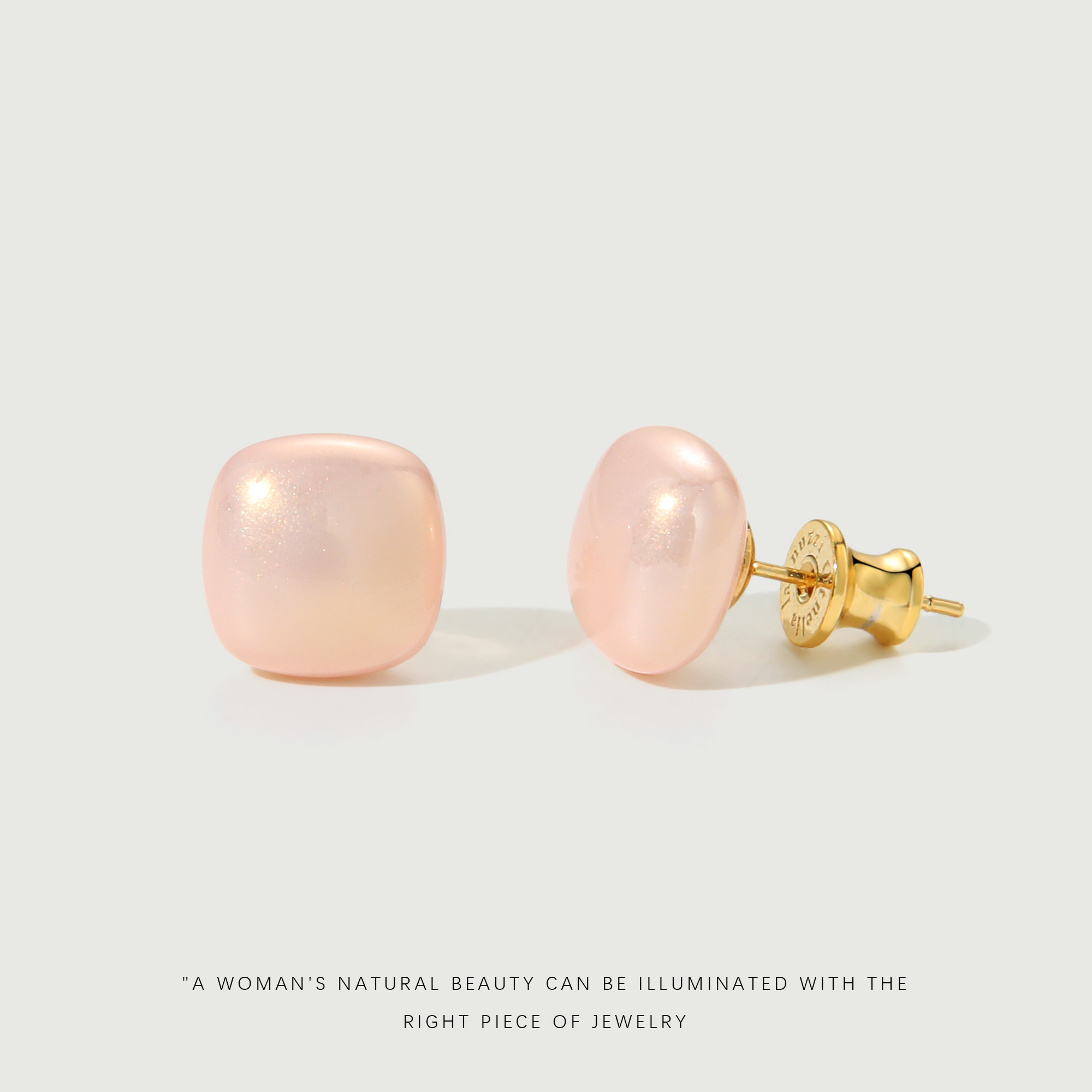 非金属仿珍珠耳饰  【芭蕾方珠】经典法式通勤百搭馒头耳钉A292