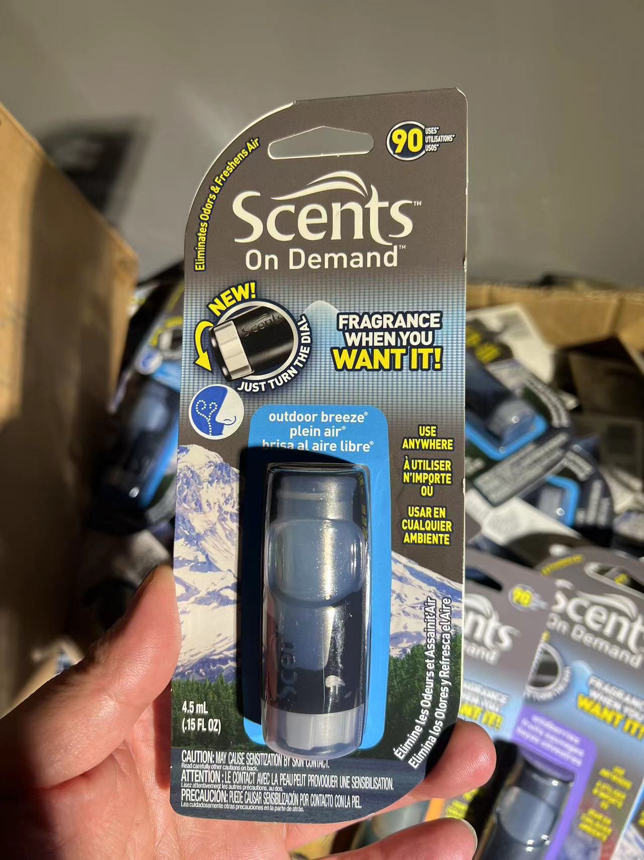 美国原装进口汽车香氛 出风口炫彩精油   