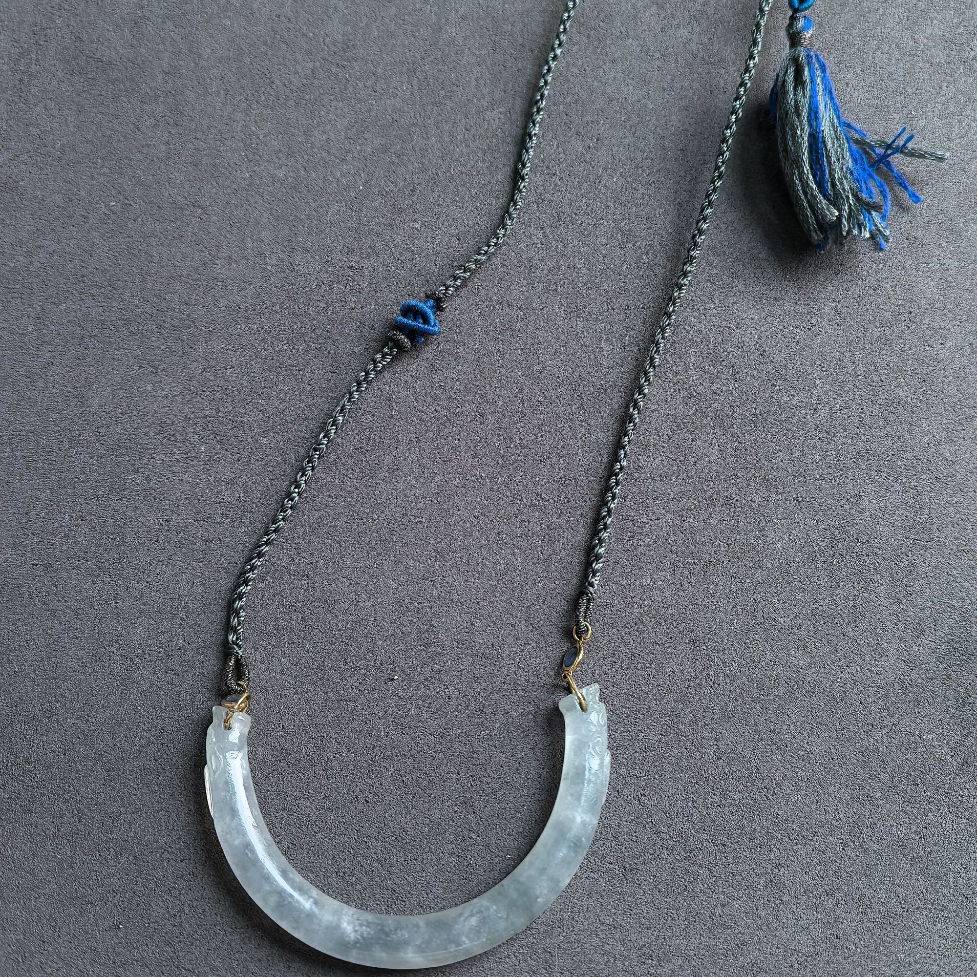 【翡翠织锦】翡翠挂件复古古风简约气质国风精美白色百搭镶嵌时尚