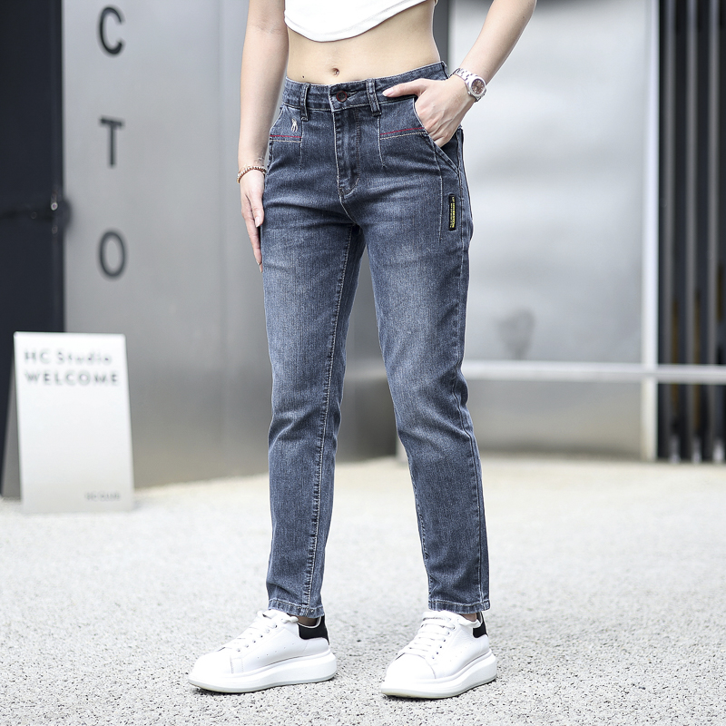 秋季新款男款男士修身小脚裤子弹力显瘦户外男士牛仔裤男款