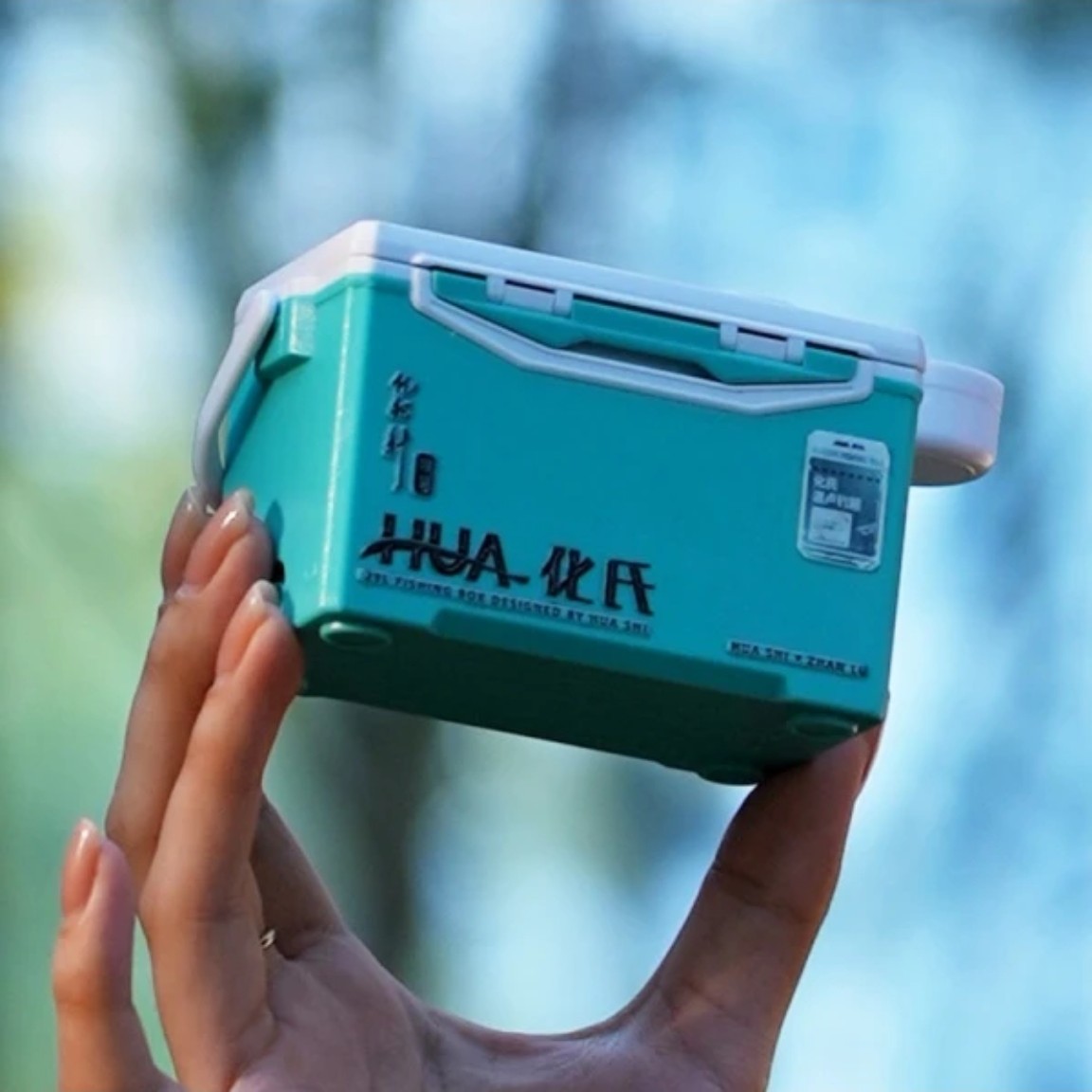 化氏湛卢钓箱手办迷你小钓箱车载办公室小挂件钓鱼玩具装饰品摆件