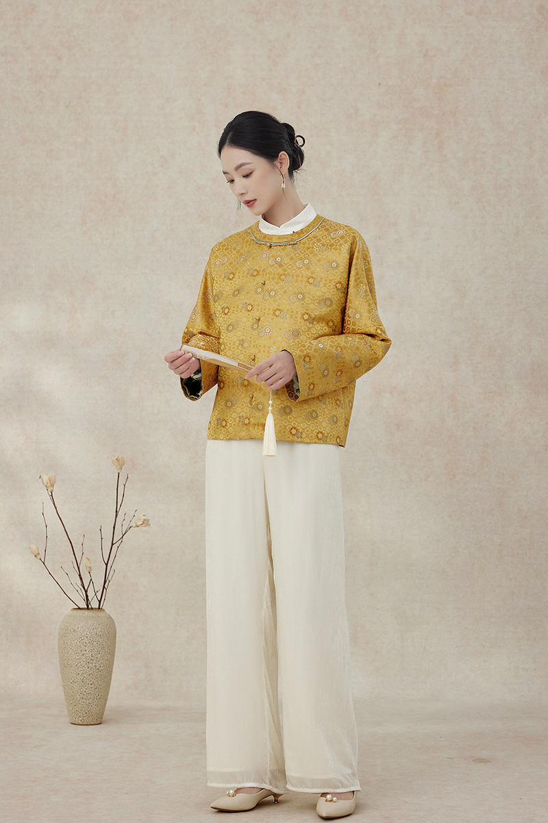 【梨花庄】24秋冬2F3W156新中式复古唐装上衣