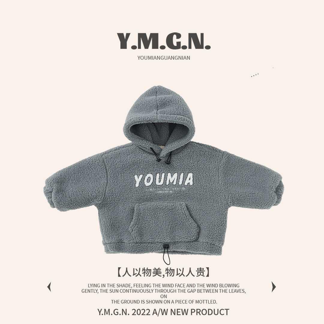 【ym】冬款款  连帽 卫衣  新款  潮  毛毛  百搭 22285