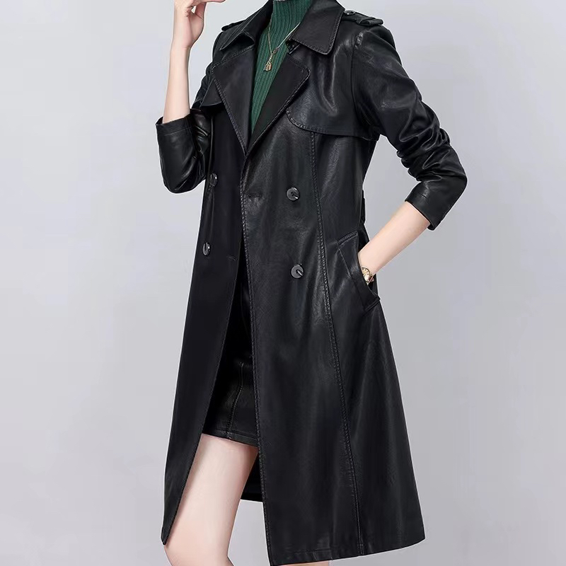 长款时尚风衣外套2025年新款