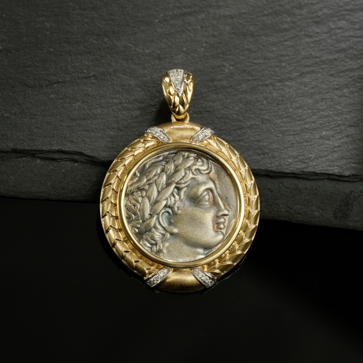 【奢小姐珠宝】18金钻石阿波罗竖琴-KWC110