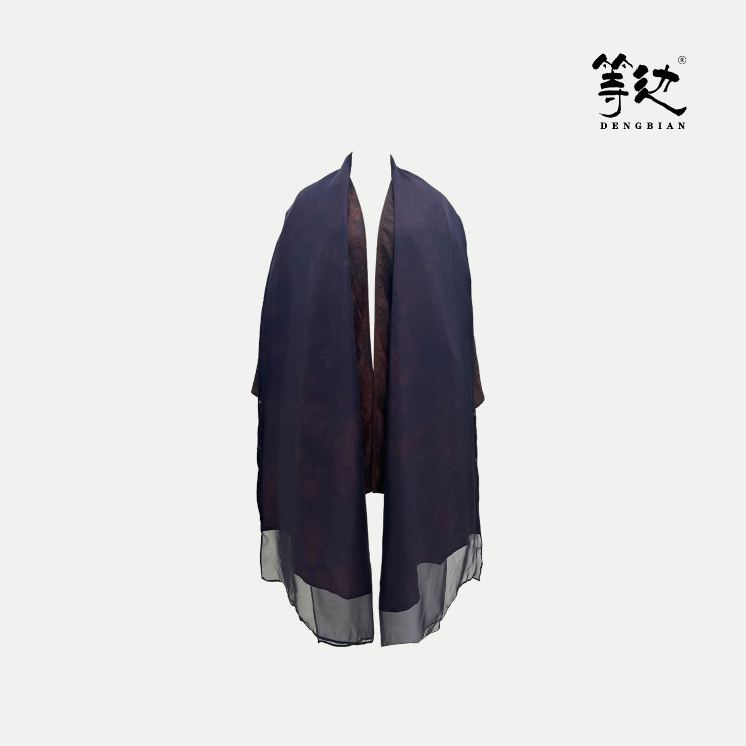 【等边香云纱】满分桑蚕丝扎染双非遗双穿外披上衣DB-WP240088