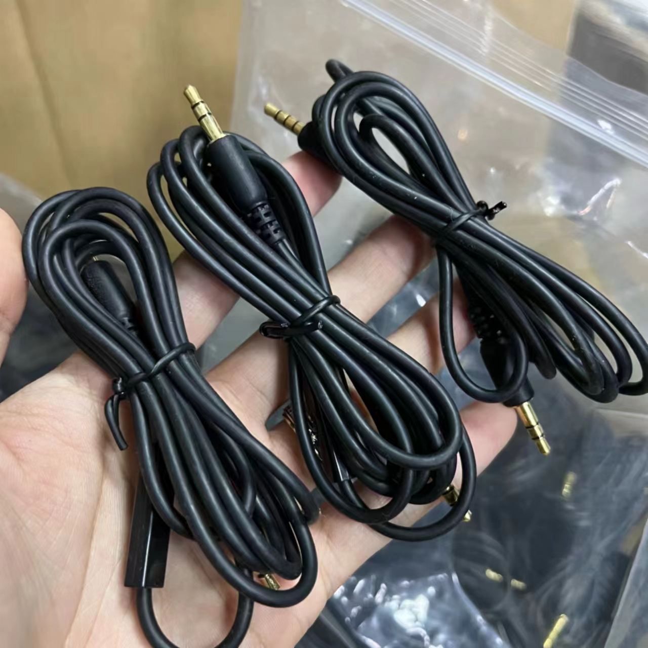 4条 高品质耳机音响音频线 带麦