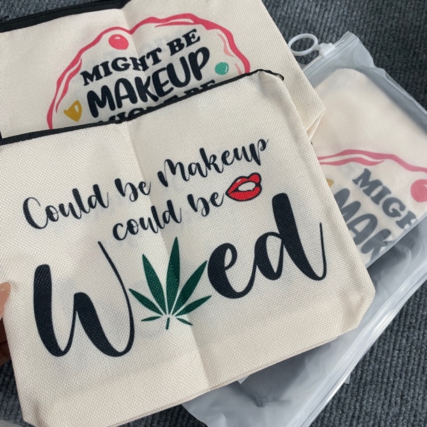 准新品  发5个 清仓亚麻防水大容量收纳数码配件收纳包杂物收纳包