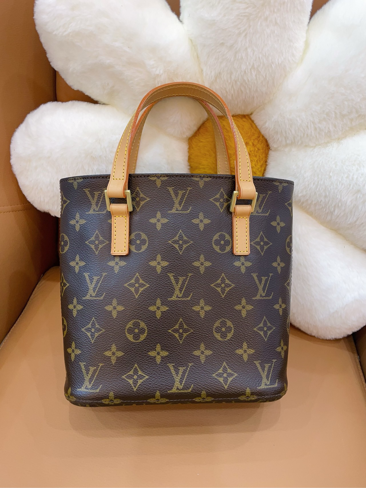 95新 LouisVuitton/路易威登 薇薇安小号托特包 手拿包/GW