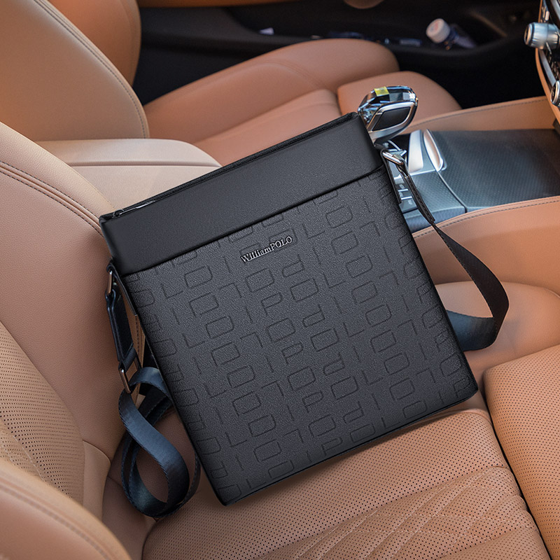 英皇保罗男士斜挎包新款百搭单肩包商务通勤大容量休闲潮流男背包