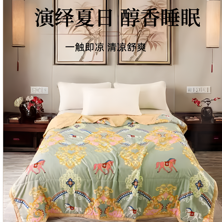 p工厂直销d夏凉被亲肤被子宿舍薄被透气可机洗水洗空调被y
