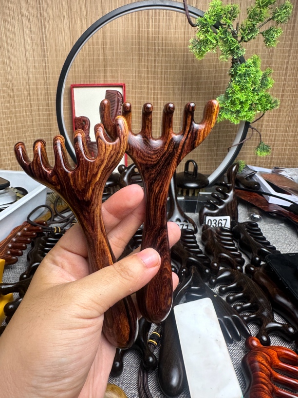 墨西哥红酸枝微凹黄檀加厚六尺扒，疏通头部，颈肩，身体