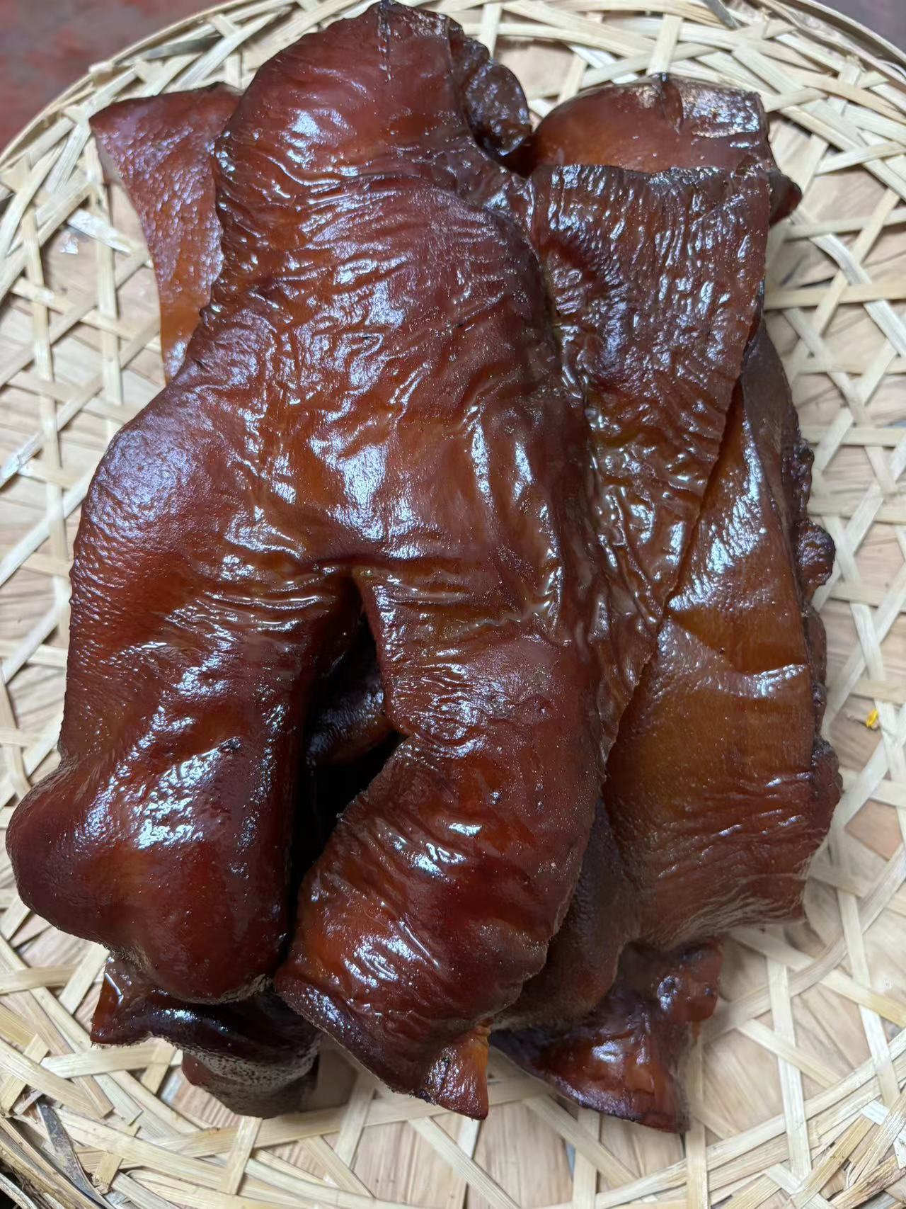 【腊猪脸3斤装】农家柴火烟熏腊猪脸猪头皮手工传统腊香咸香下饭