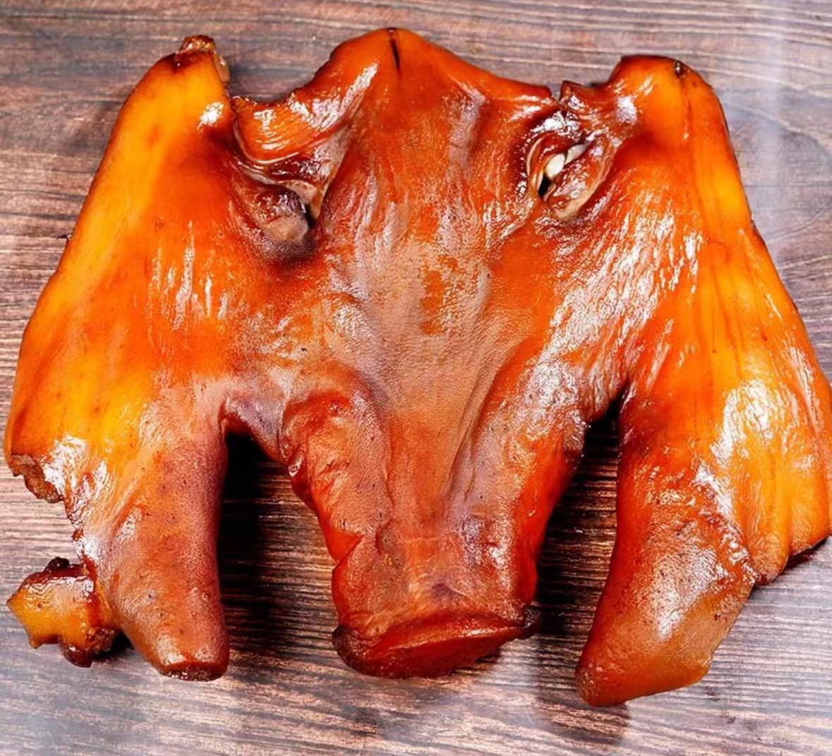 【腊猪脸4斤】腊猪脸带拱嘴农家柴火烟熏腊猪脸猪头皮手工传统腊香