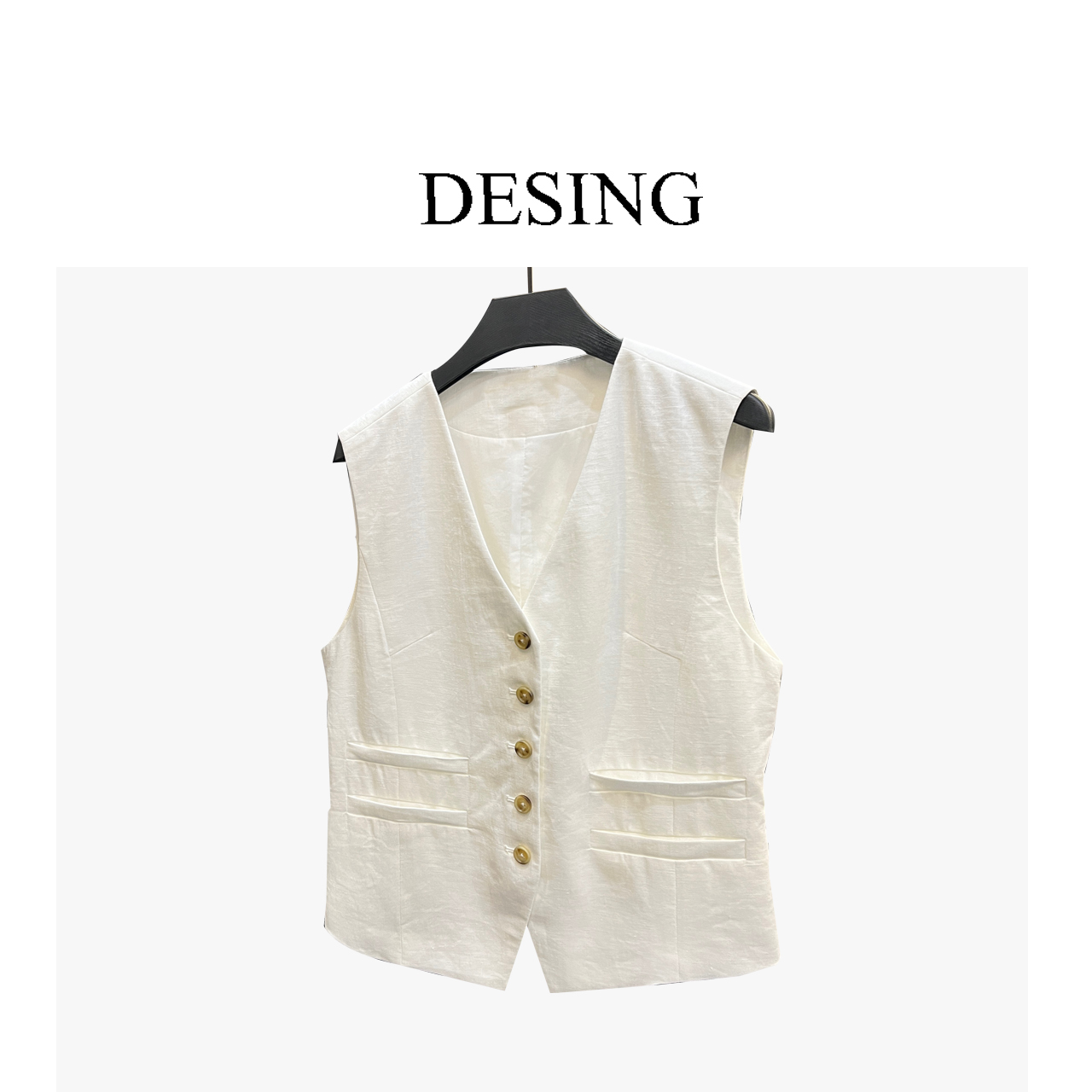 2025新款高级复古气质夏季马甲背心开衫外套女A75535