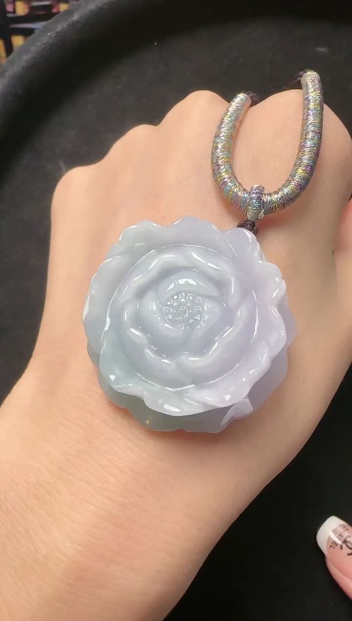 【闪购商品】翡翠颈饰未镶嵌0-1348花开一个