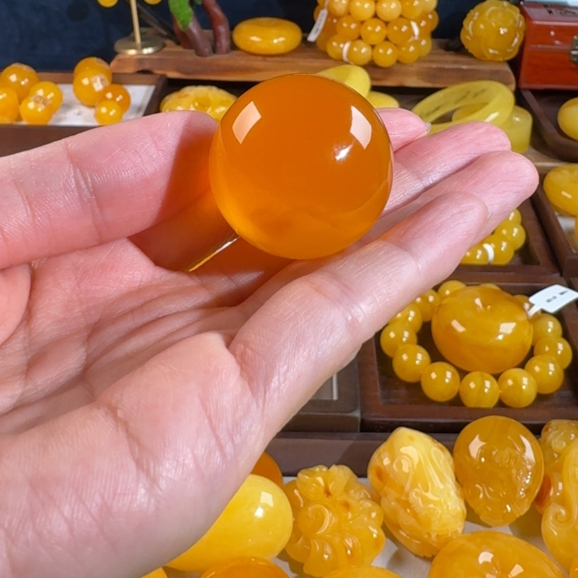 【闪购商品】蜜蜡毛衣链未镶嵌J*