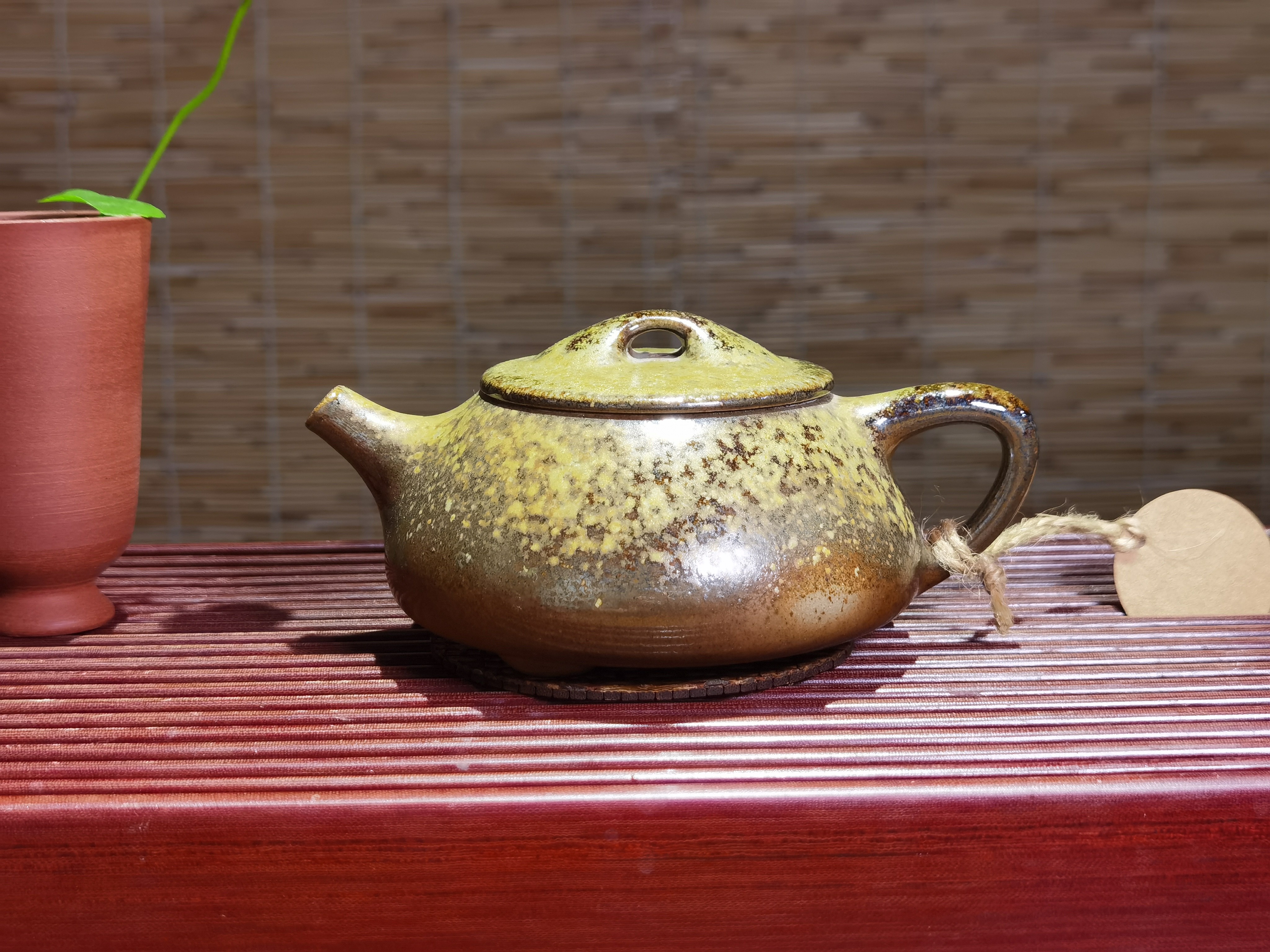 荣昌陶柴烧白泥景州石瓢200CC