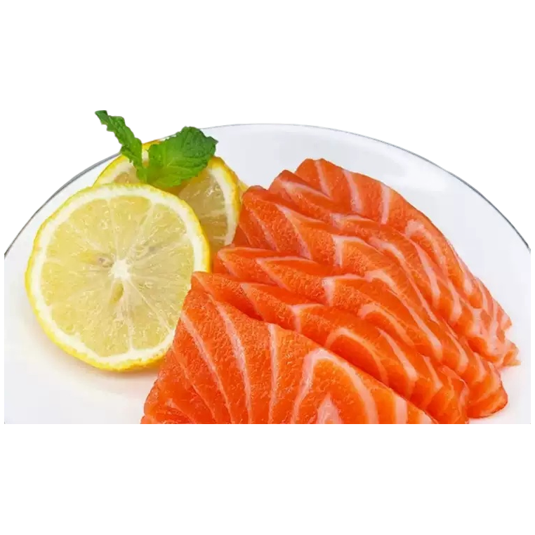 法罗皇冠三文鱼刺身半斤装套餐【200克中段加50克鱼腩】(附赠海鲜酱油和芥末）