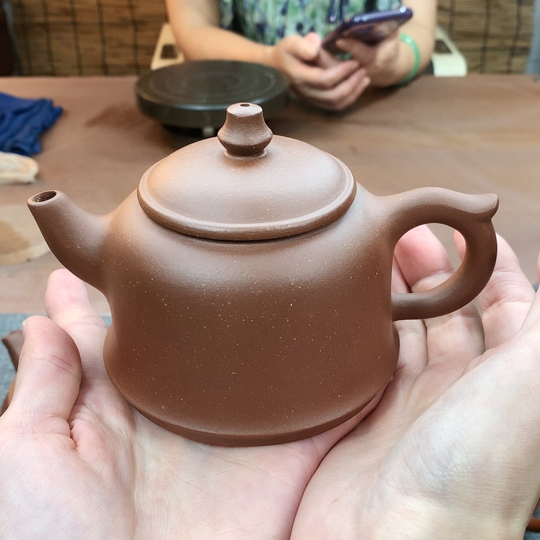 紫砂茶壶锦钟 紫泥 320cc
