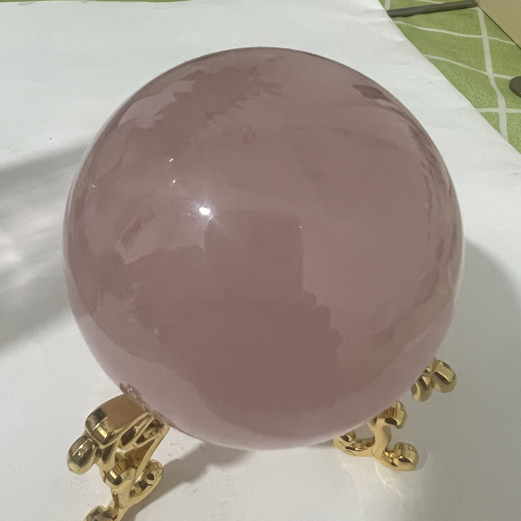 天然水晶球粉水晶