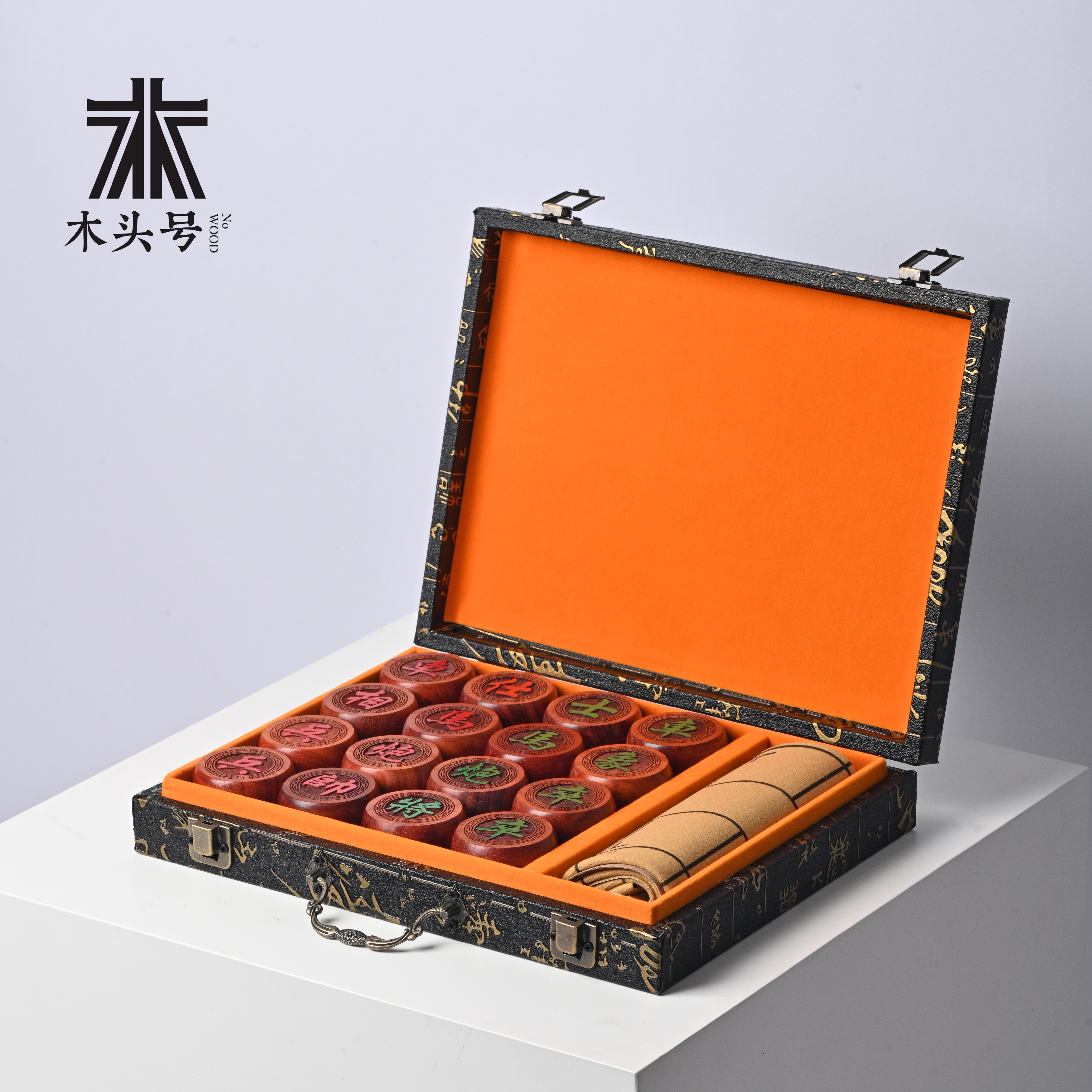 中国象棋非洲紫檀红花梨木4.8cm（象棋)