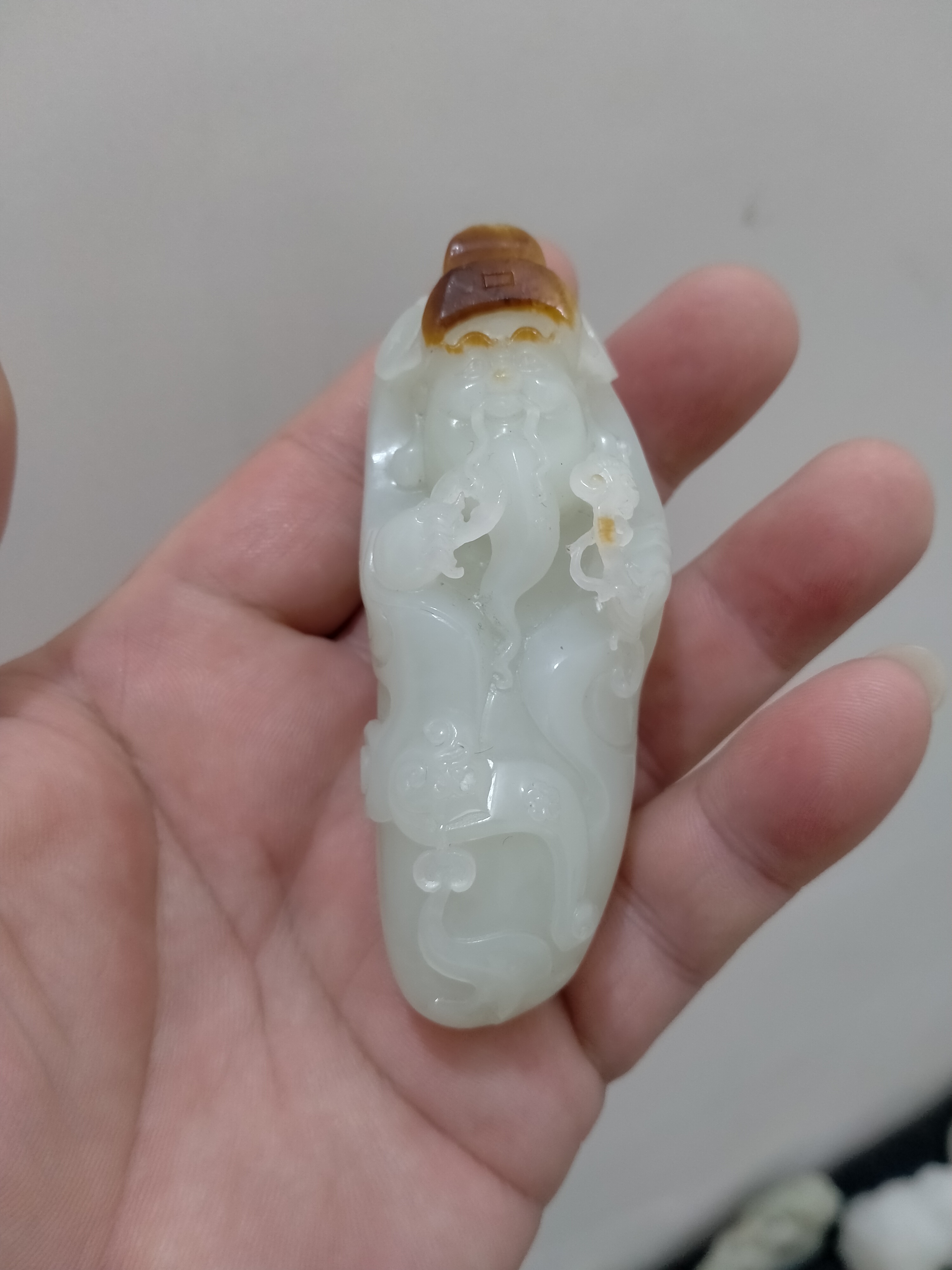 旧藏和田玉财源滚滚